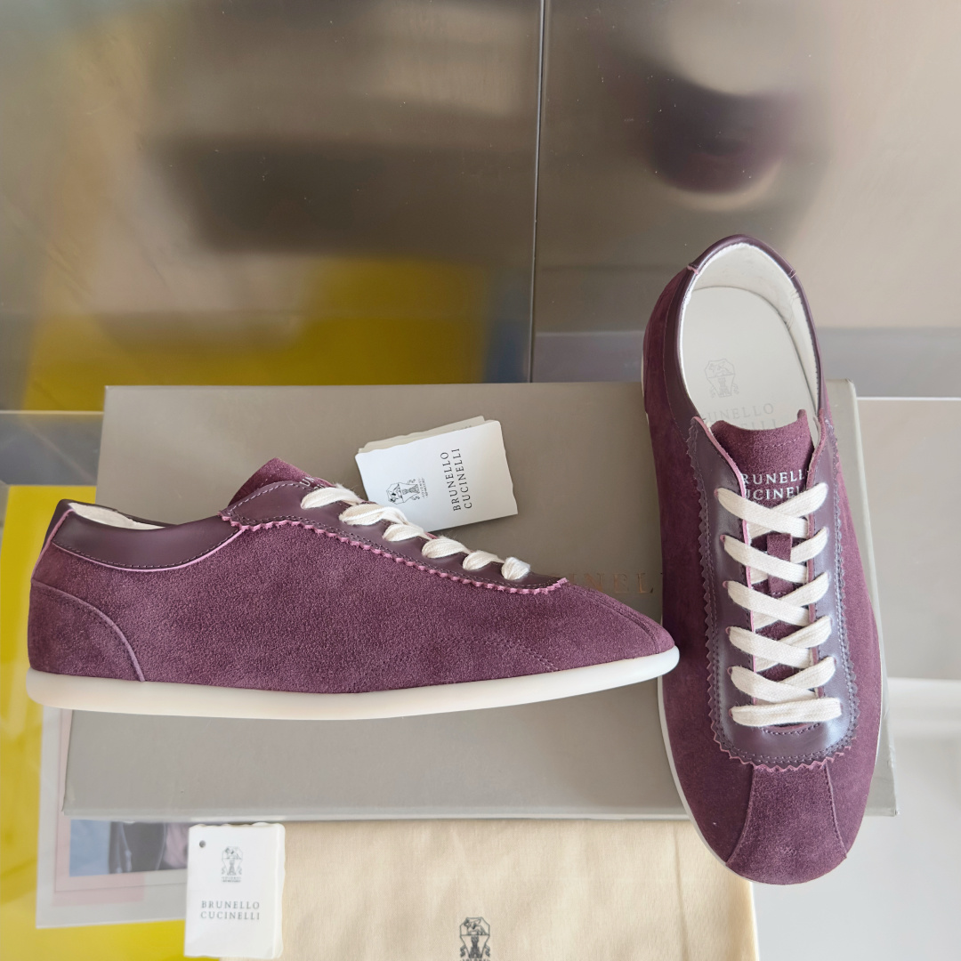 Brunello Cucinelie Male Leather Shoes Real Leather M-l-s