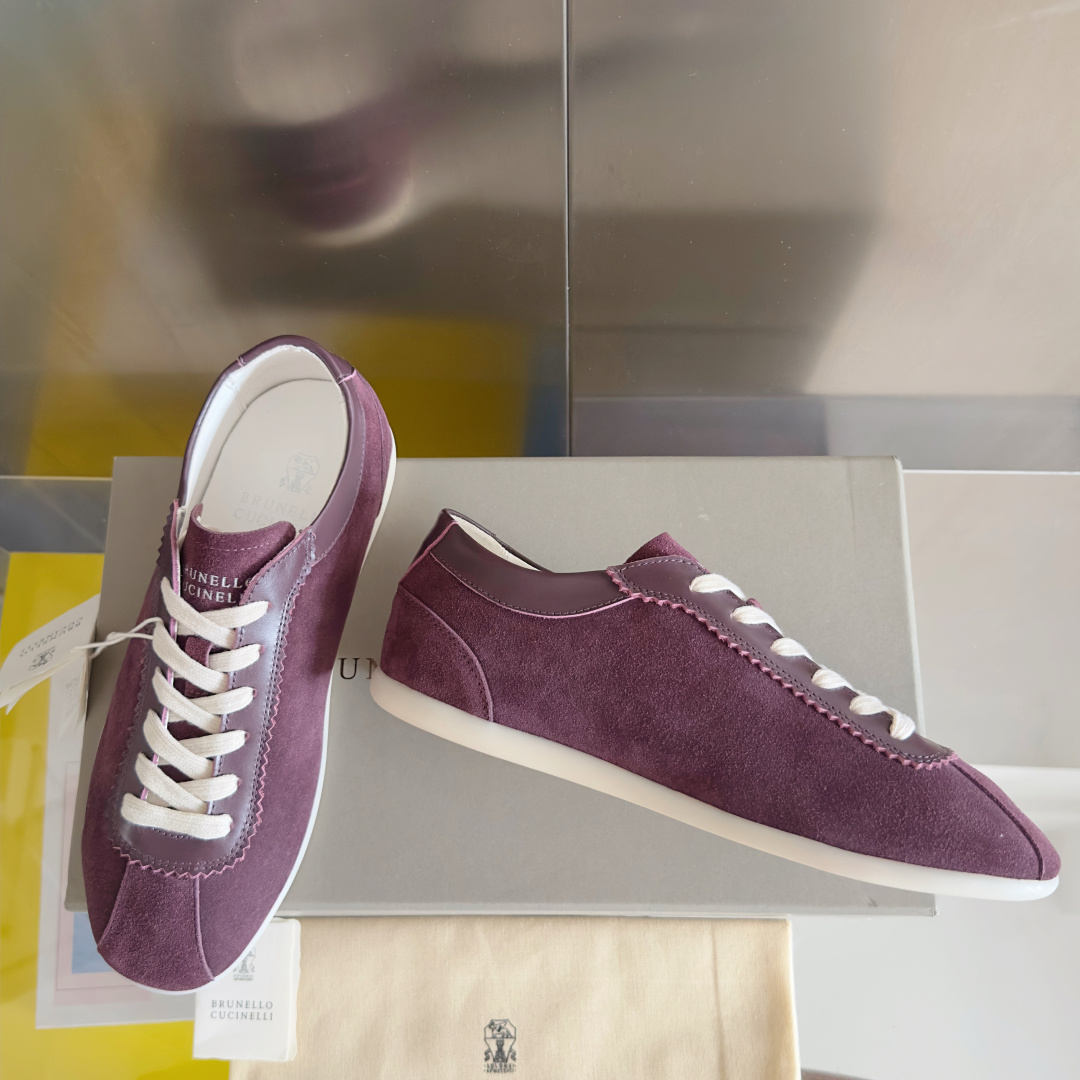 Brunello Cucinelie Male Leather Shoes Real Leather M-l-s