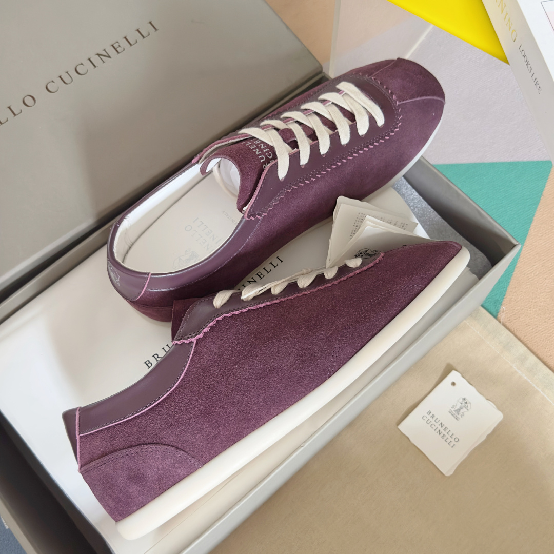 Brunello Cucinelie Male Leather Shoes Real Leather M-l-s