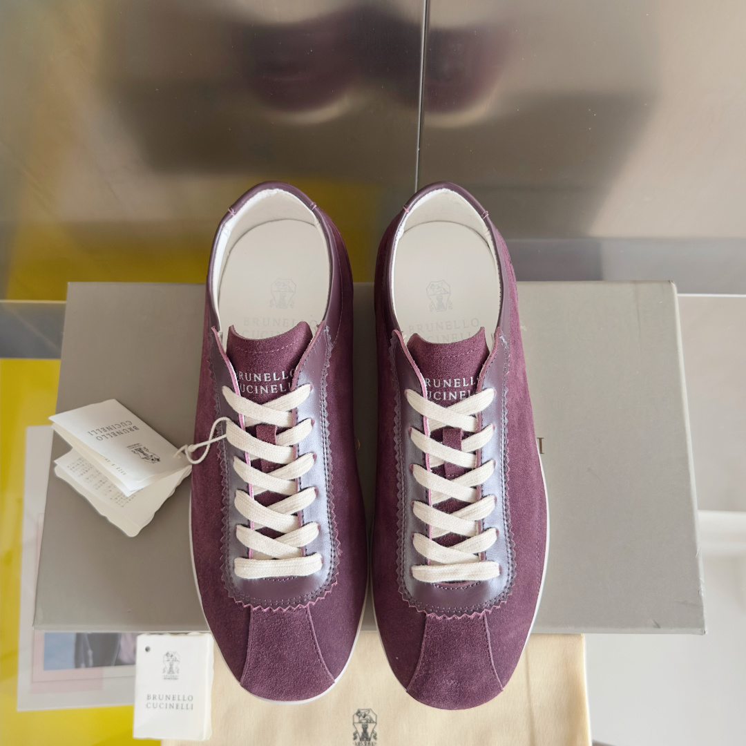 Brunello Cucinelie Male Leather Shoes Real Leather M-l-s