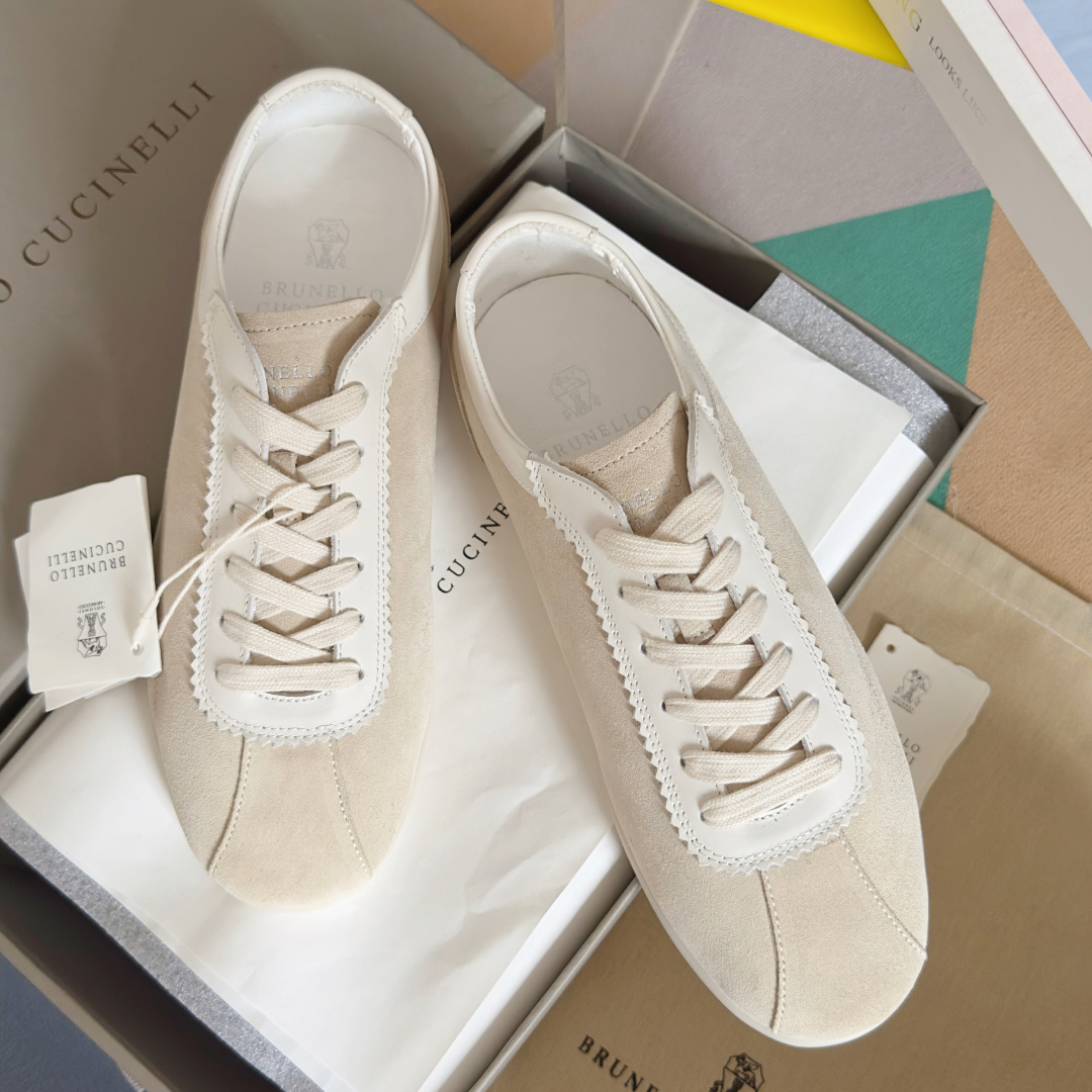 Brunello Cucinelie Male Leather Shoes Real Leather M-l-s