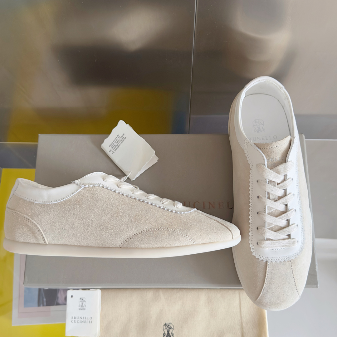 Brunello Cucinelie Male Leather Shoes Real Leather M-l-s