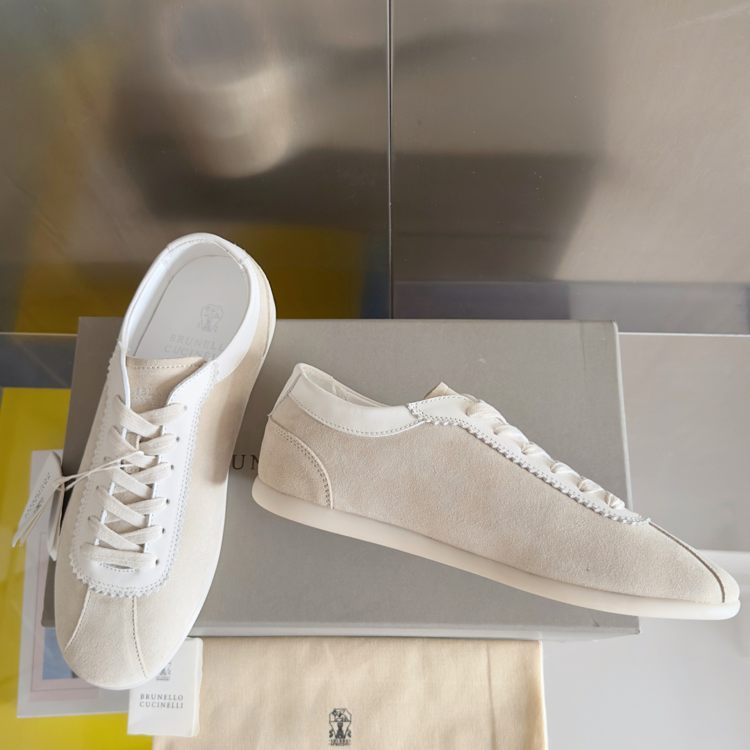 Brunello Cucinelie Male Leather Shoes Real Leather M-l-s