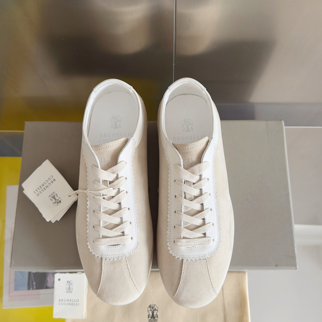 Brunello Cucinelie Male Leather Shoes Real Leather M-l-s