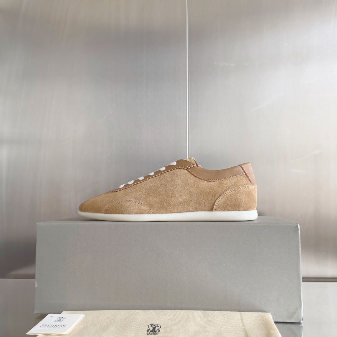 Brunello Cucinelie Male Leather Shoes Real Leather M-l-s