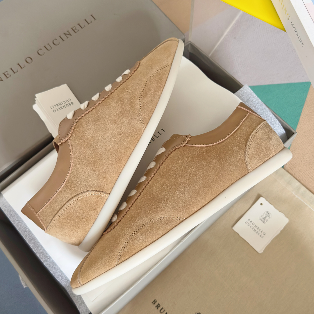 Brunello Cucinelie Male Leather Shoes Real Leather M-l-s