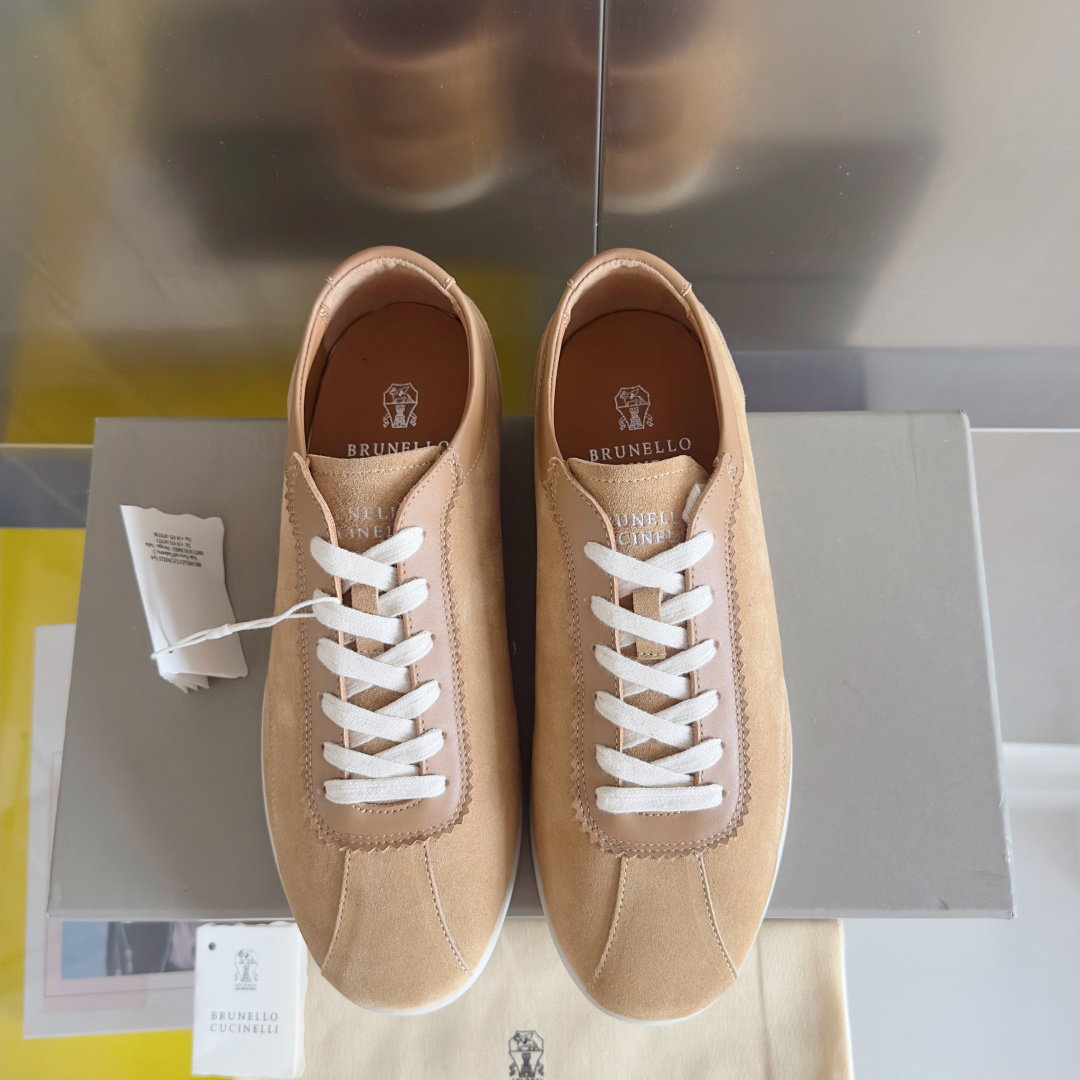 Brunello Cucinelie Male Leather Shoes Real Leather M-l-s