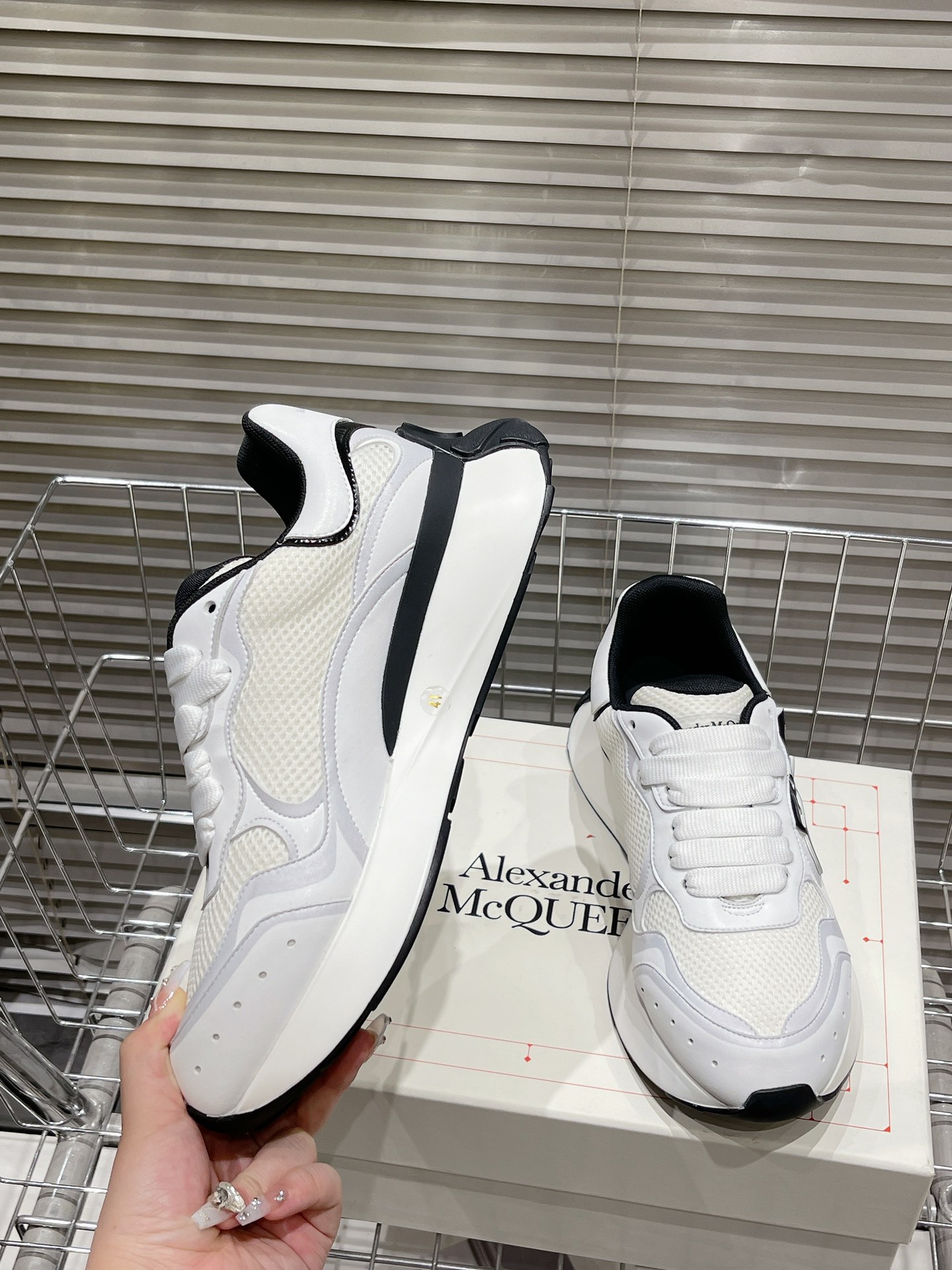 Alexander Mcqueen Dior Male Sneakers White M-l-s