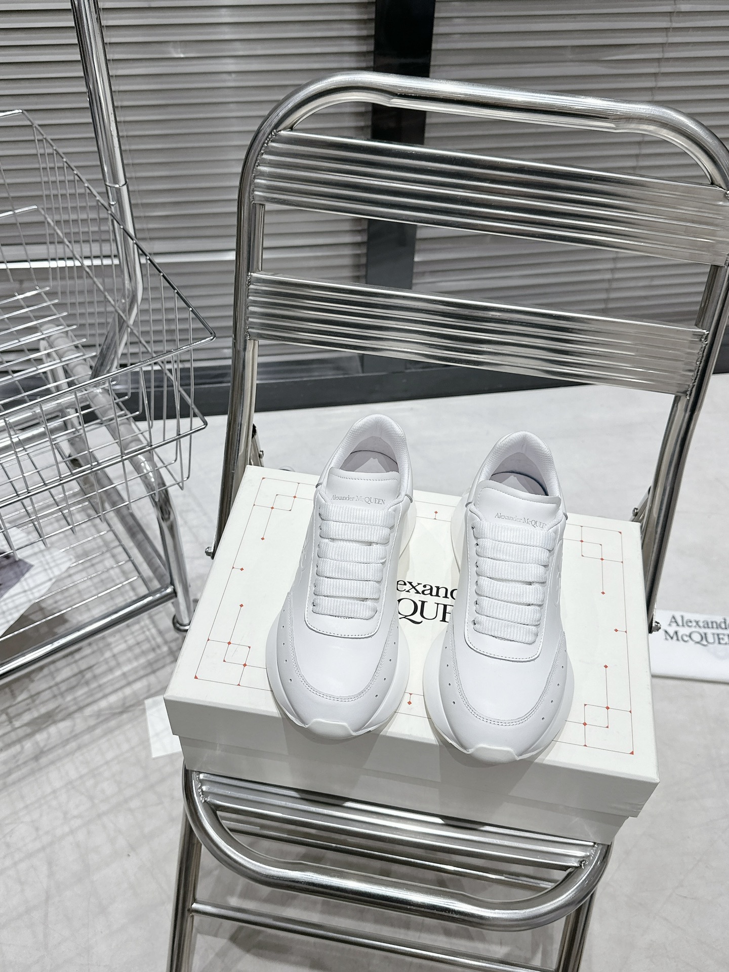 Alexander Mcqueen Dior Male Sneakers White M-l-s