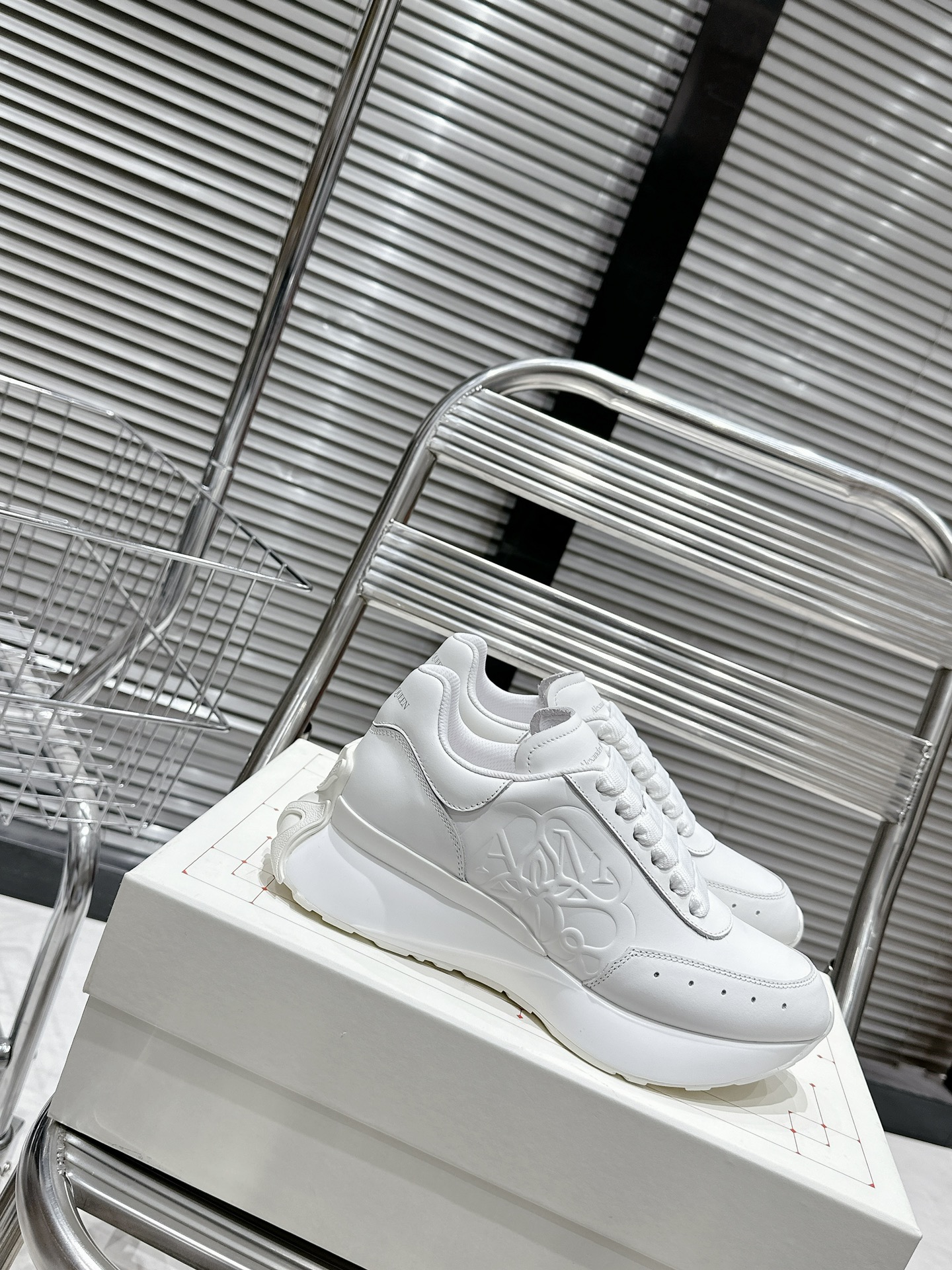 Alexander Mcqueen Dior Male Sneakers White M-l-s