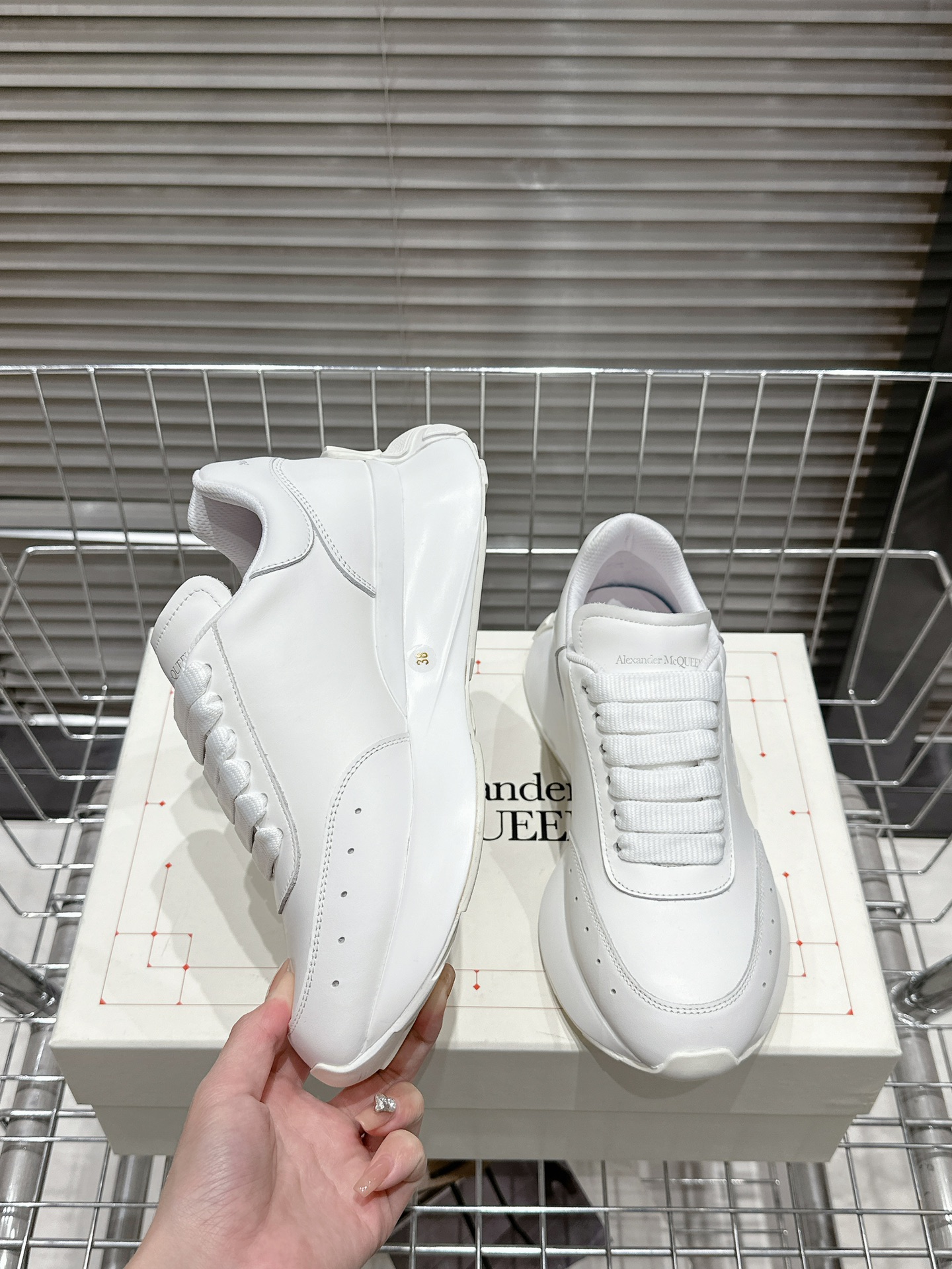 Alexander Mcqueen Dior Male Sneakers White M-l-s