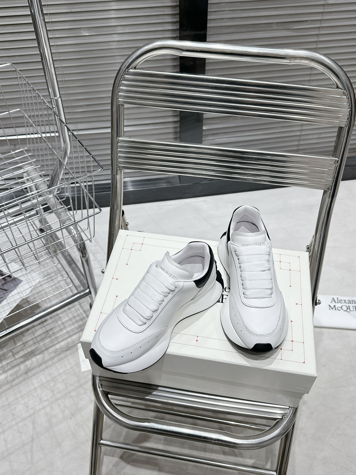 Alexander Mcqueen Dior Male Sneakers White M-l-s