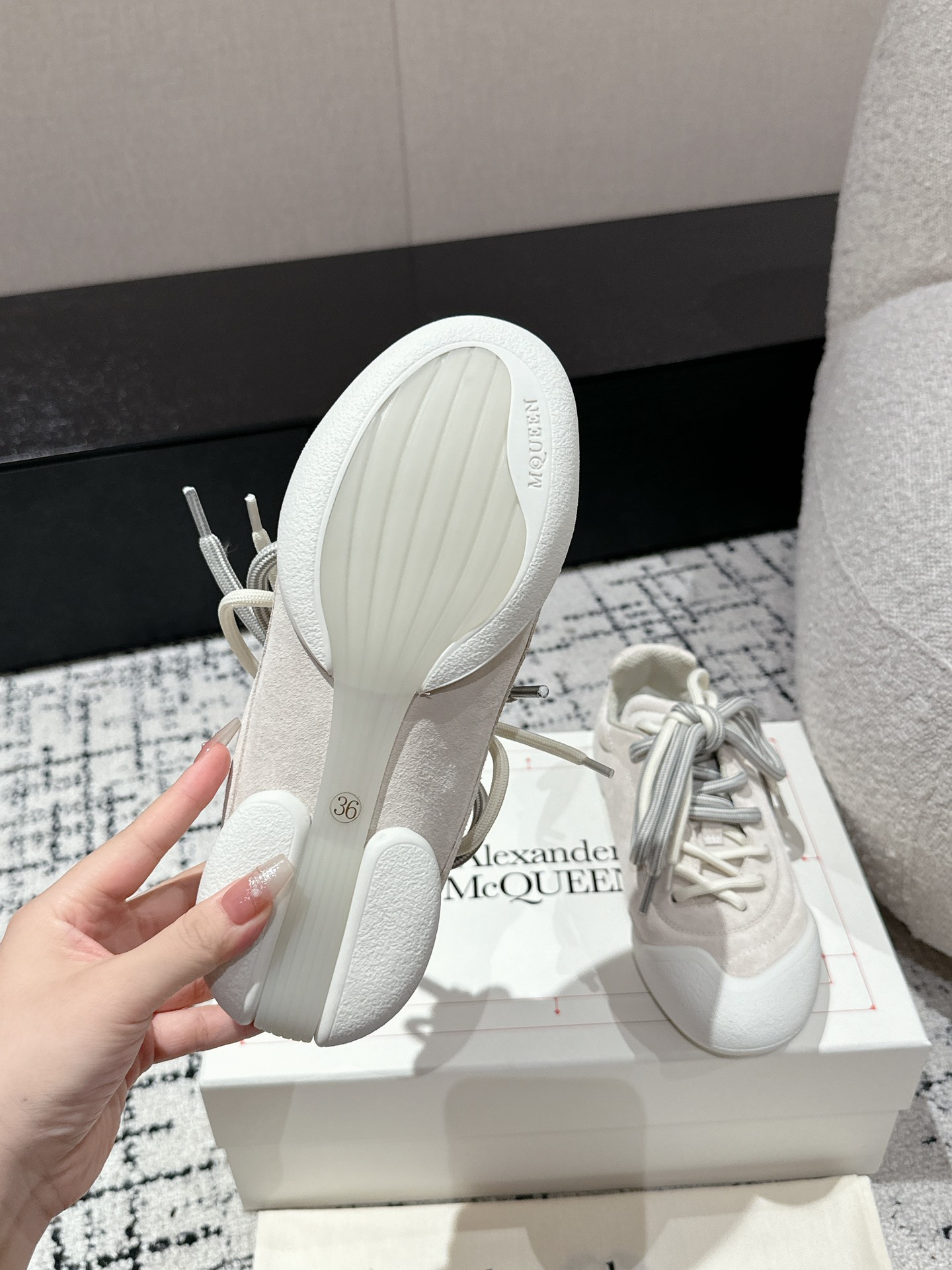 Alexander Mcqueen Female Sneakers Breathable M-l-s