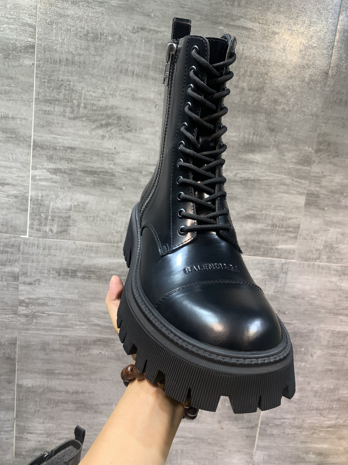 Balenciaga Dr. Martens Male Boots Cow Leather Black M-l
