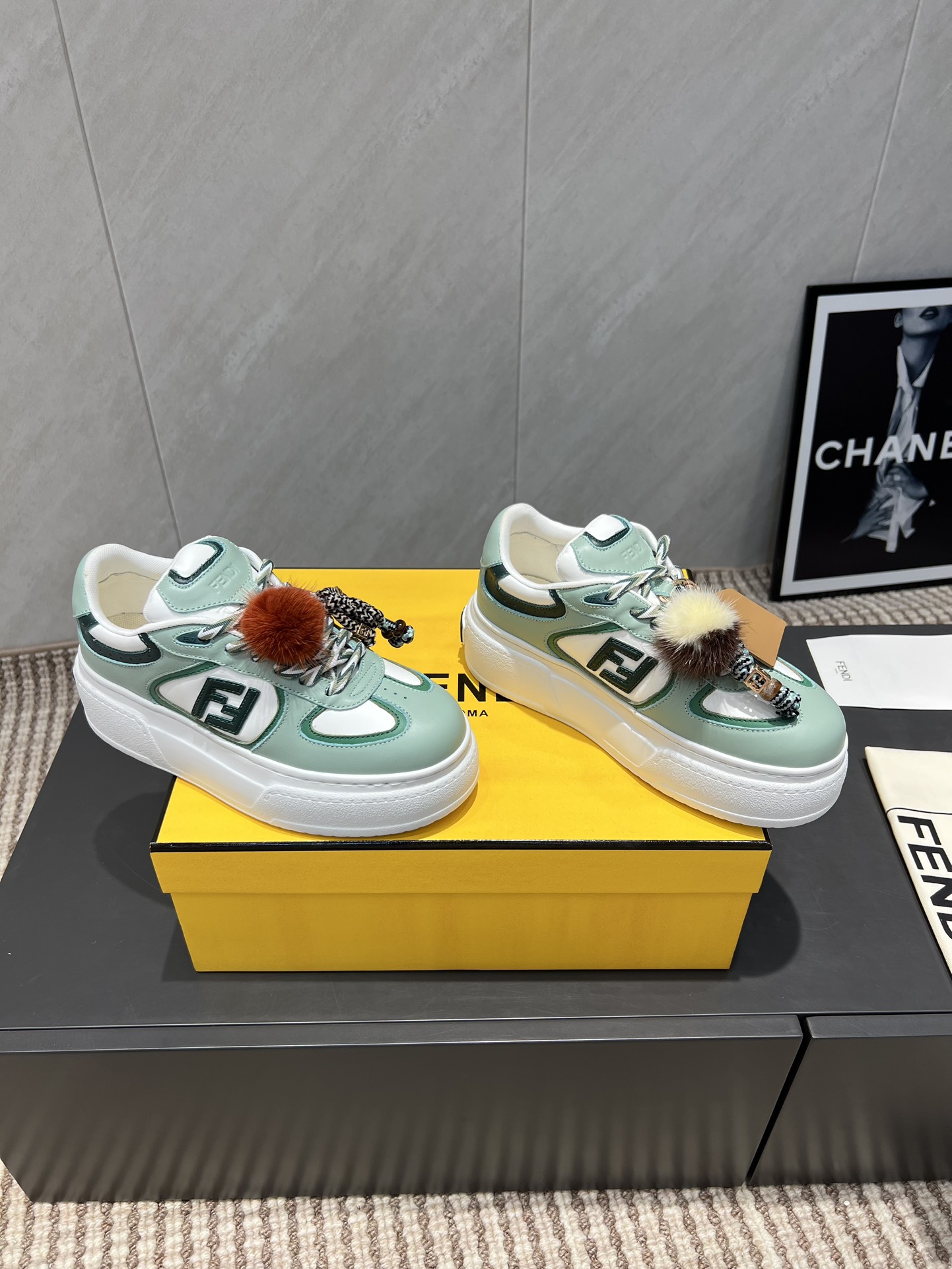 Fendi Sneakers Mesh Breathable M-l-s