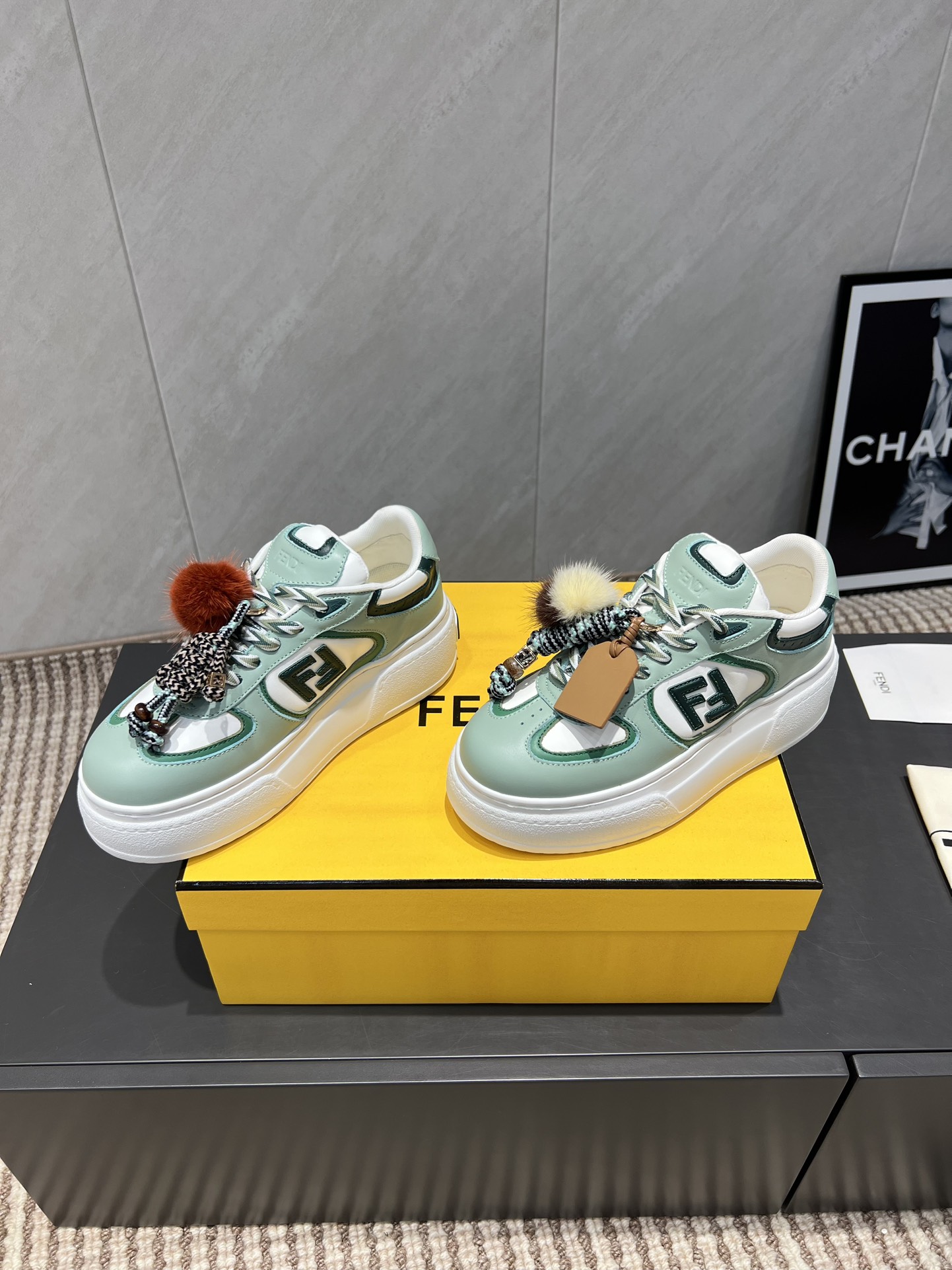 Fendi Sneakers Mesh Breathable M-l-s