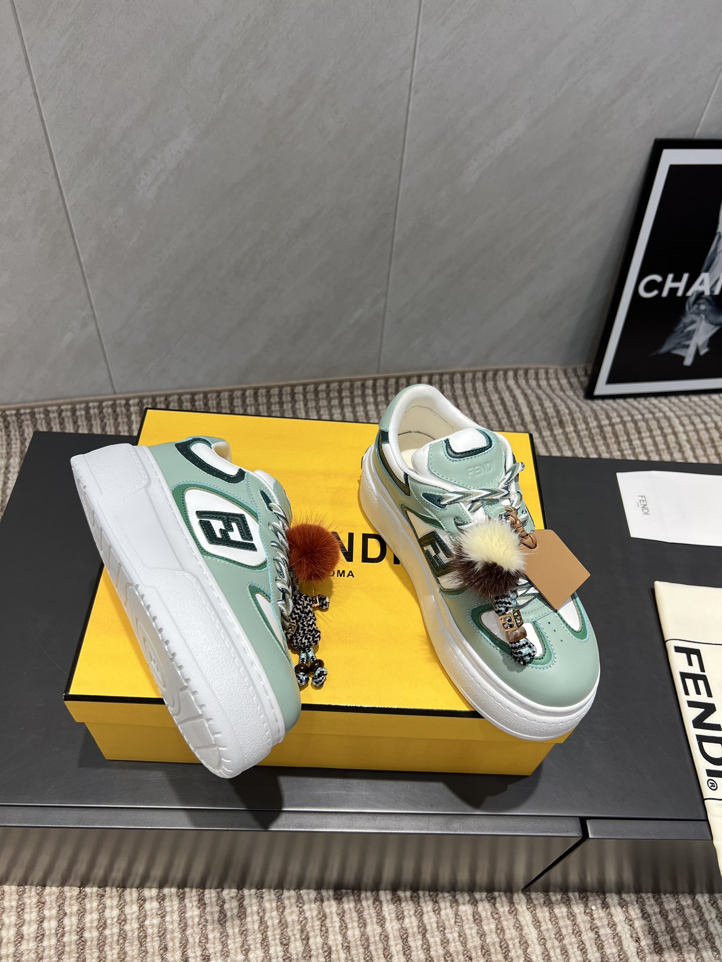 Fendi Sneakers Mesh Breathable M-l-s