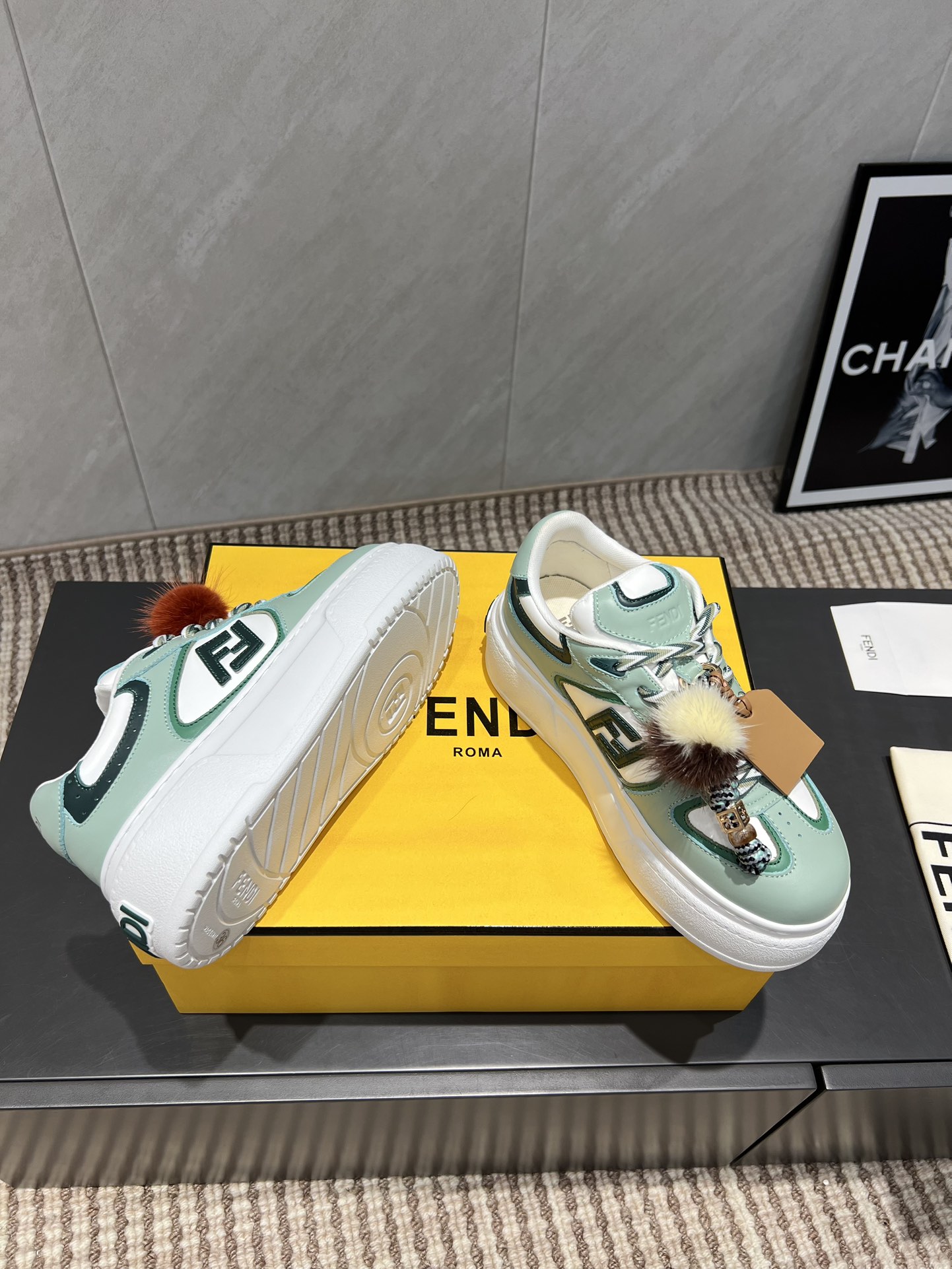 Fendi Sneakers Mesh Breathable M-l-s