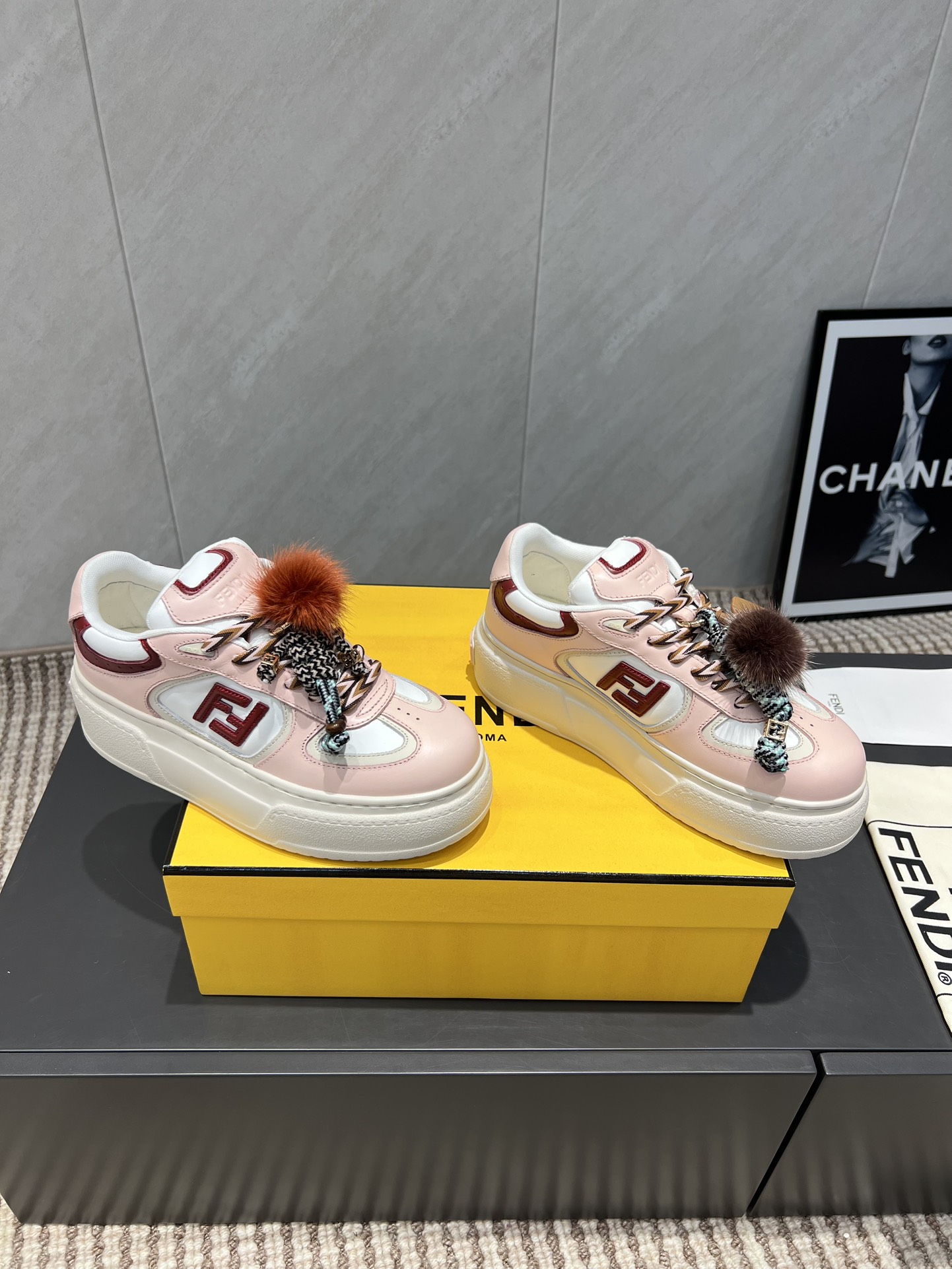 Fendi Sneakers Mesh Breathable M-l-s