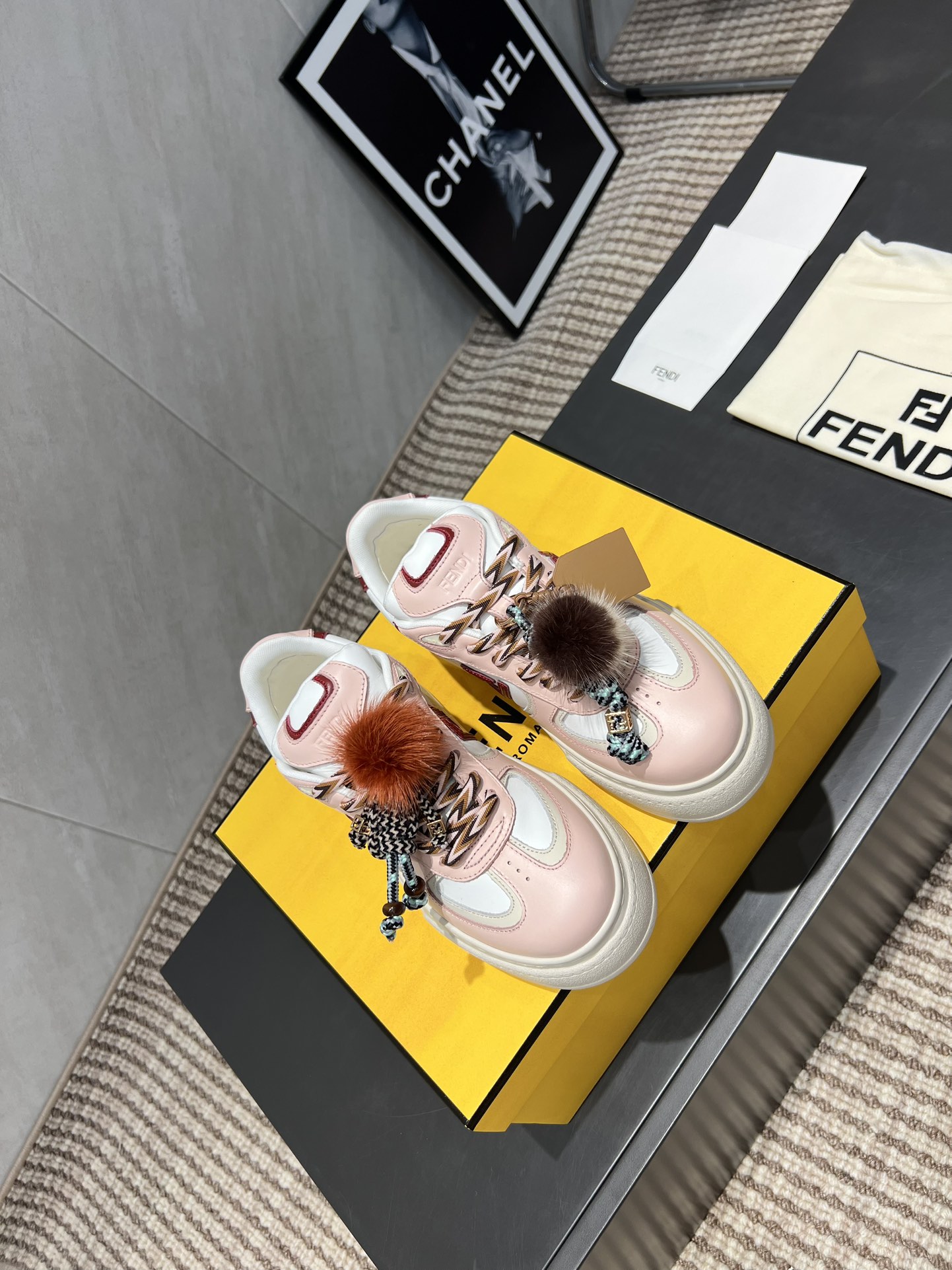Fendi Sneakers Mesh Breathable M-l-s