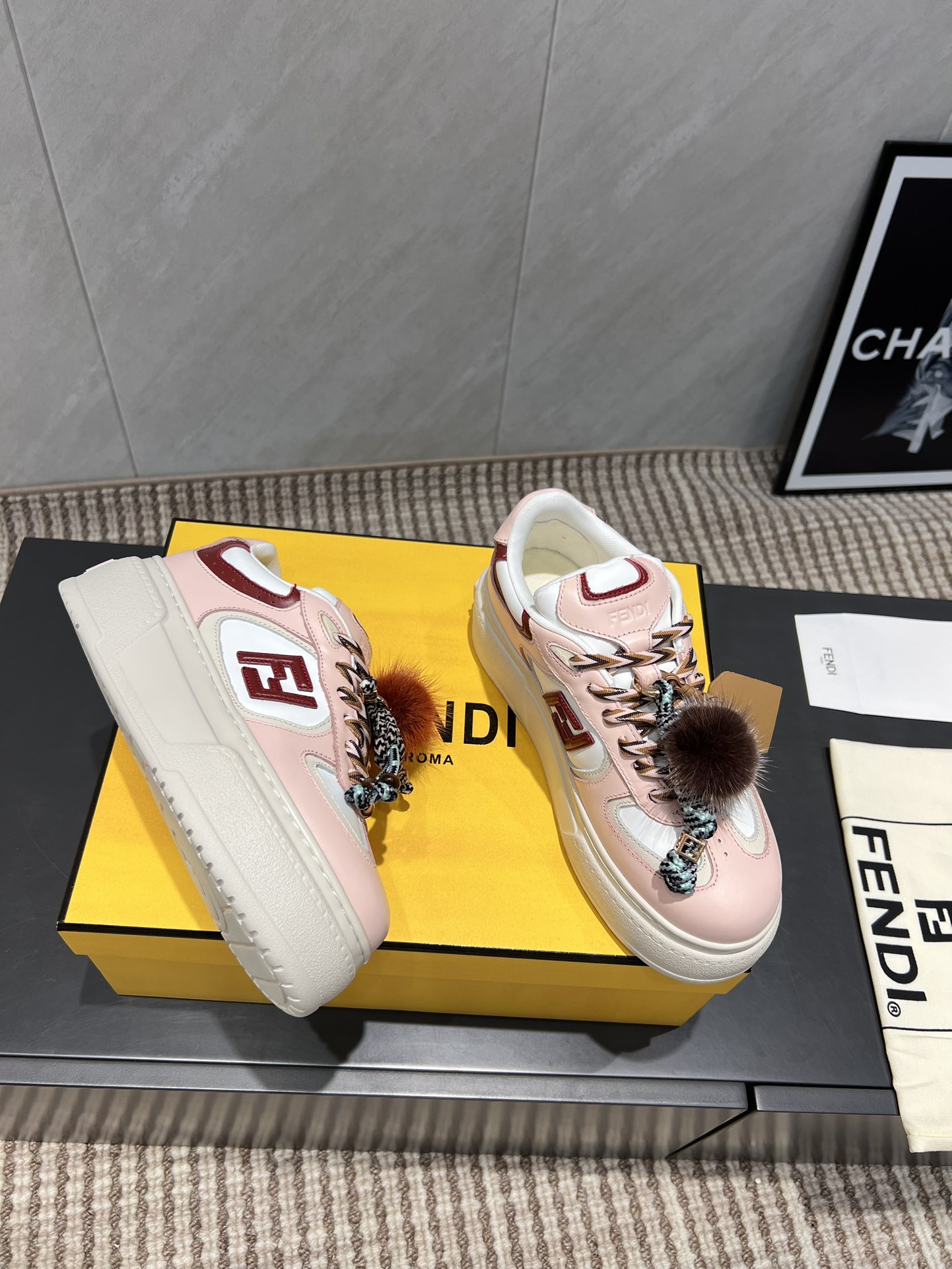 Fendi Sneakers Mesh Breathable M-l-s