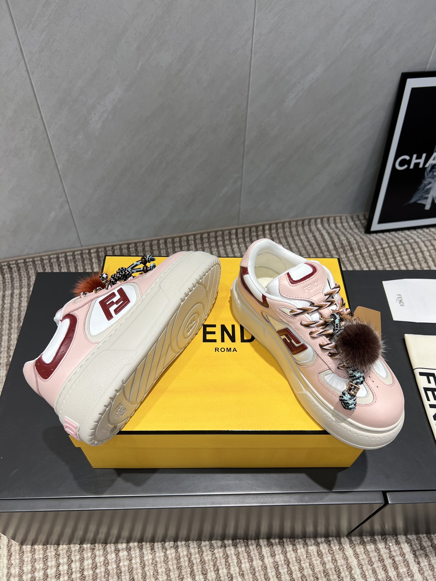 Fendi Sneakers Mesh Breathable M-l-s