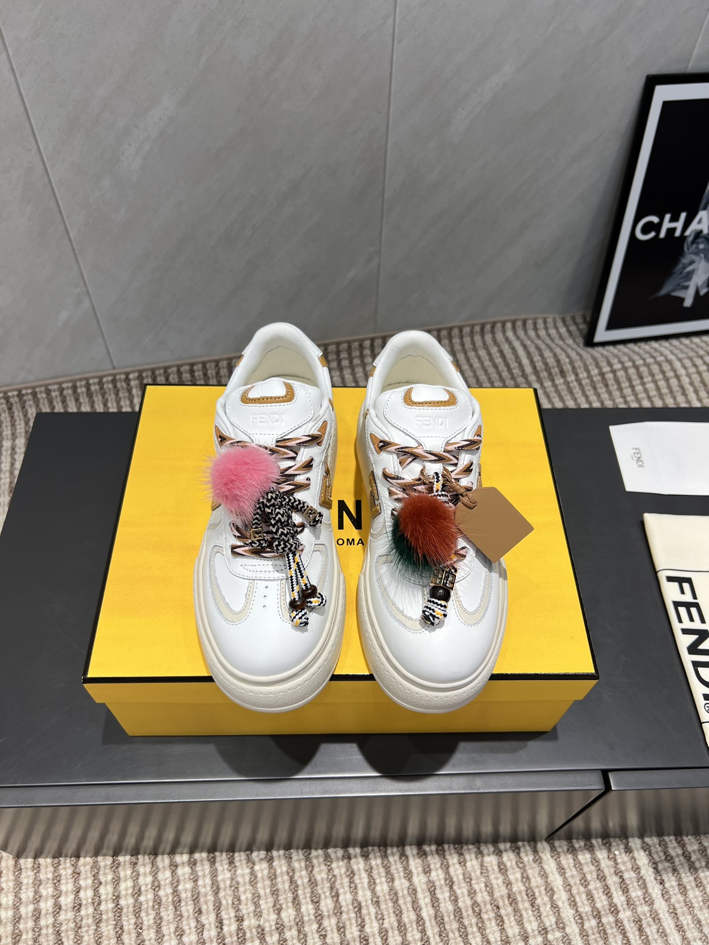 Fendi Sneakers Mesh Breathable M-l-s