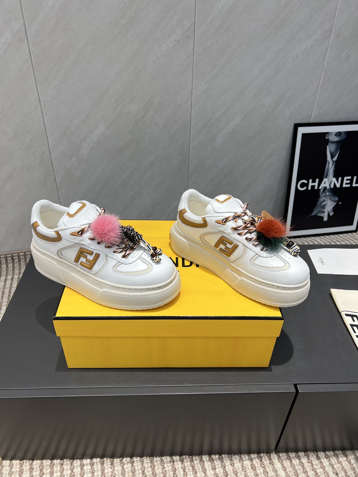 Fendi Sneakers Mesh Breathable M-l-s