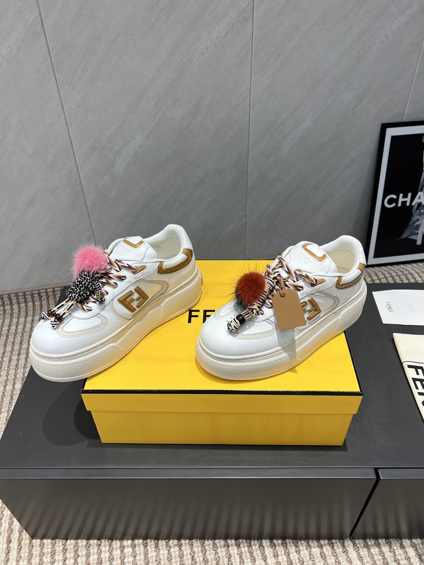 Fendi Sneakers Mesh Breathable M-l-s