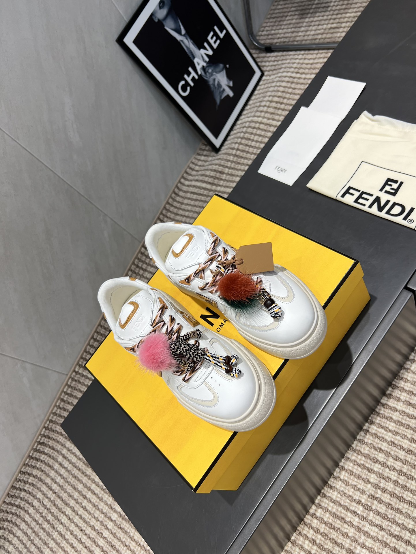 Fendi Sneakers Mesh Breathable M-l-s
