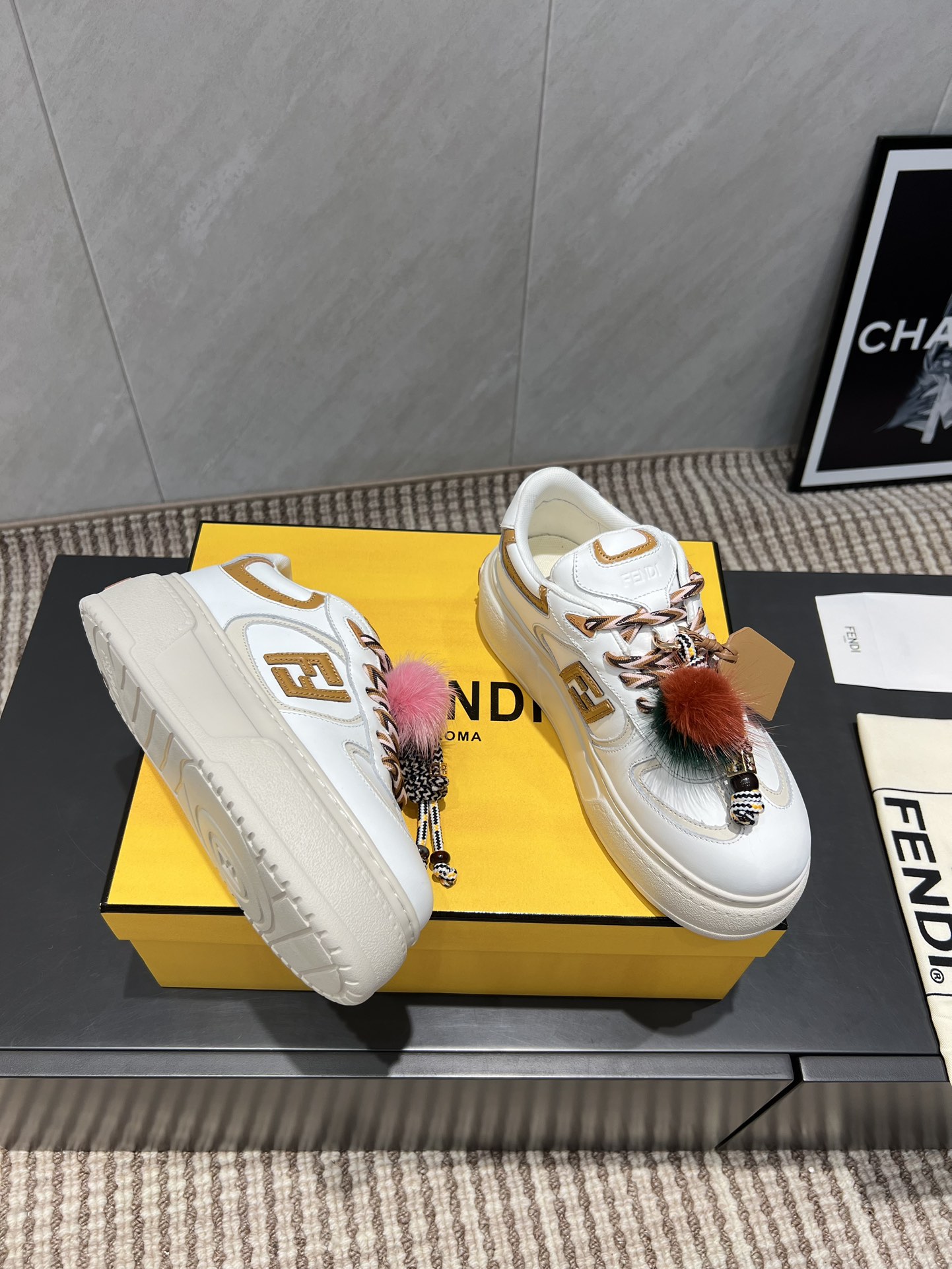 Fendi Sneakers Mesh Breathable M-l-s