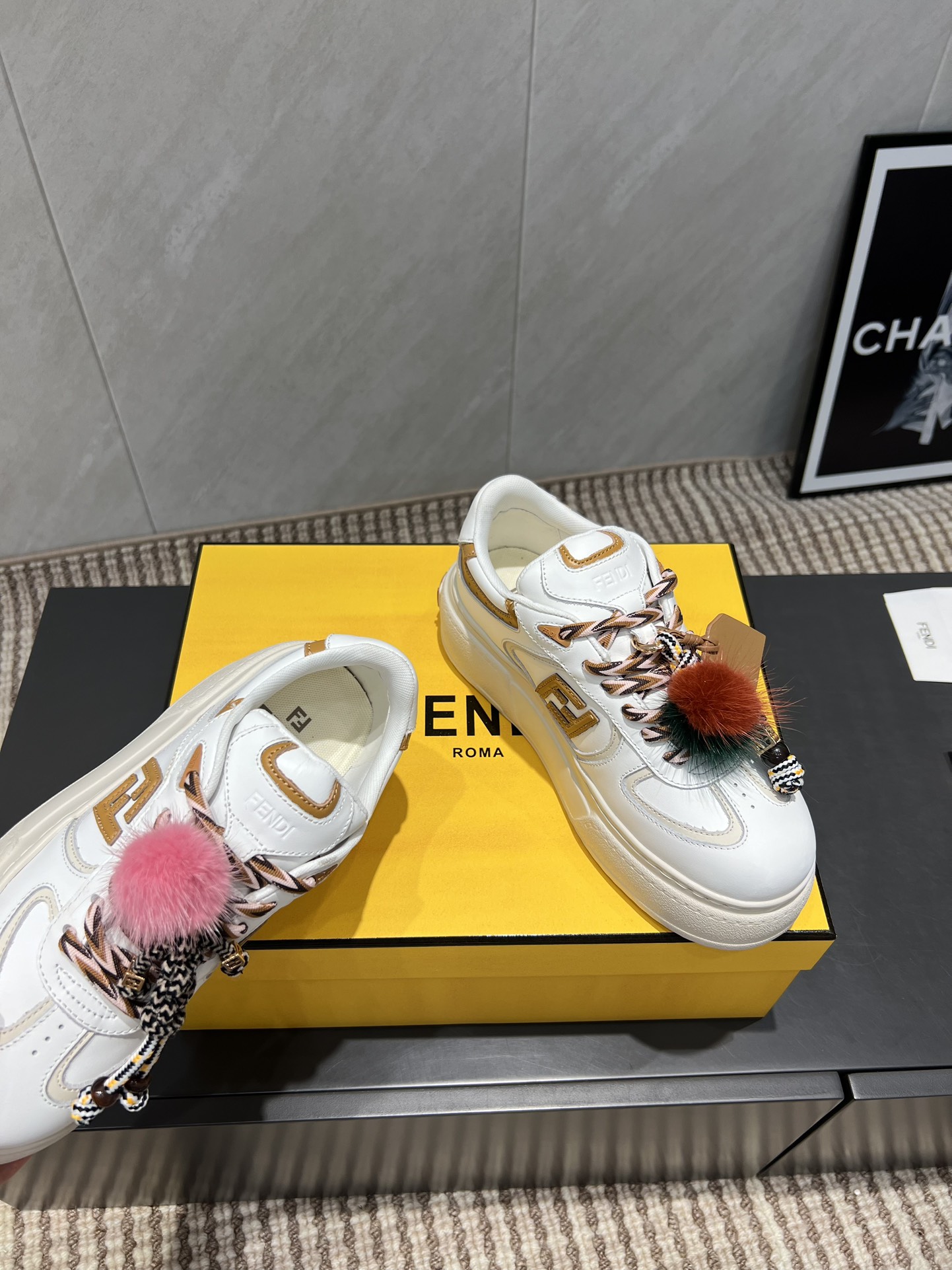 Fendi Sneakers Mesh Breathable M-l-s