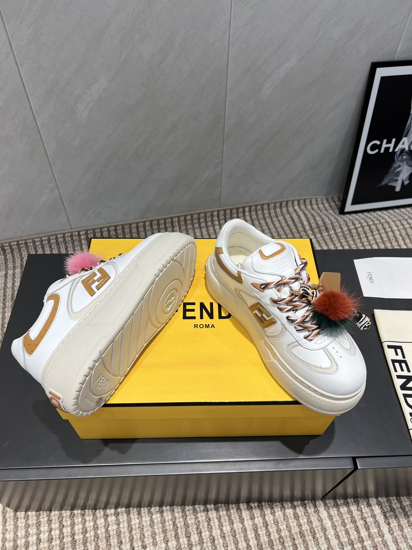 Fendi Sneakers Mesh Breathable M-l-s