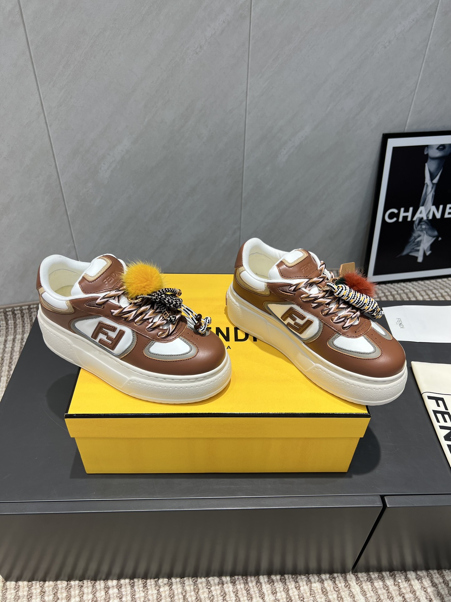 Fendi Sneakers Mesh Breathable M-l-s