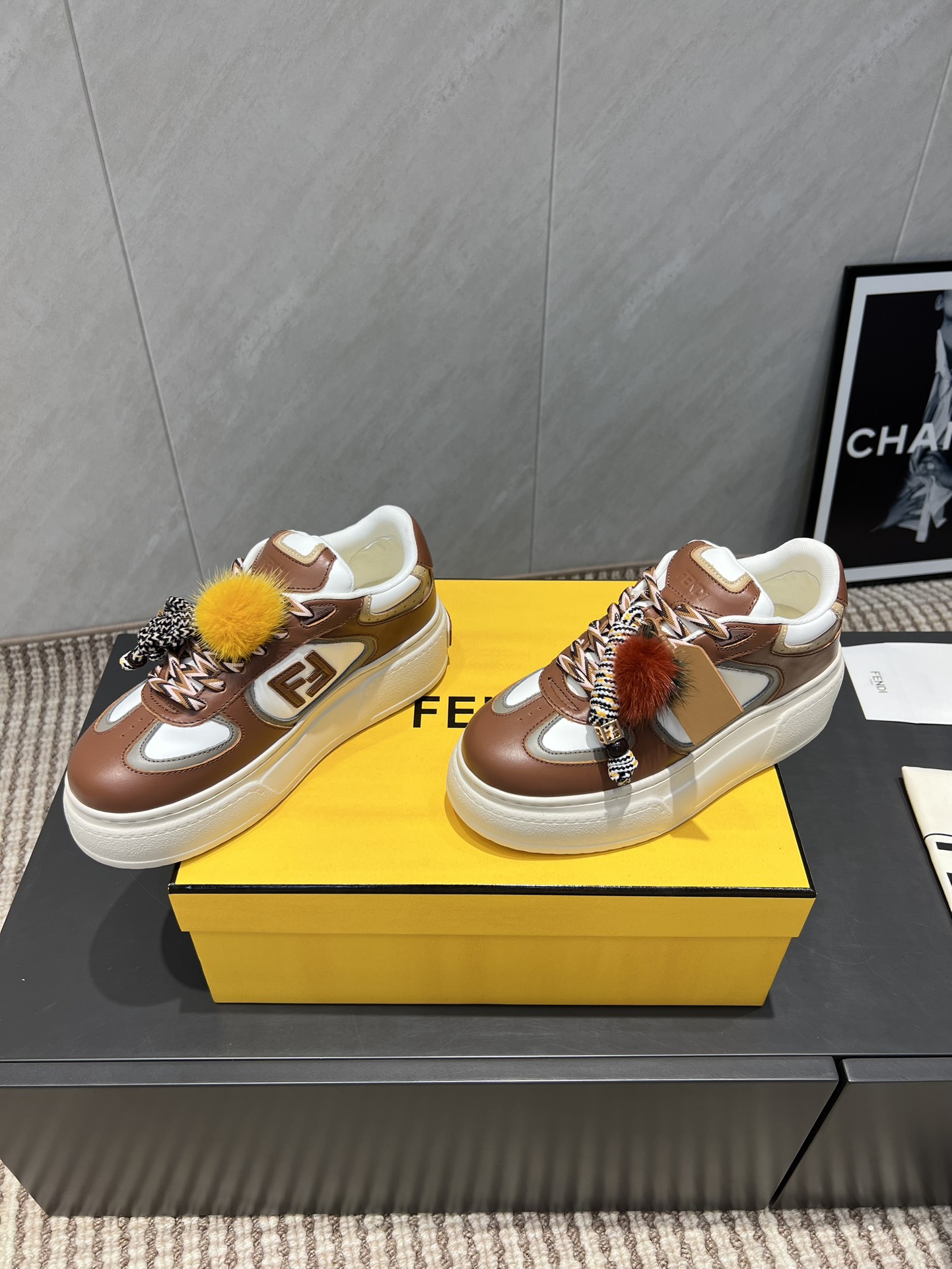 Fendi Sneakers Mesh Breathable M-l-s