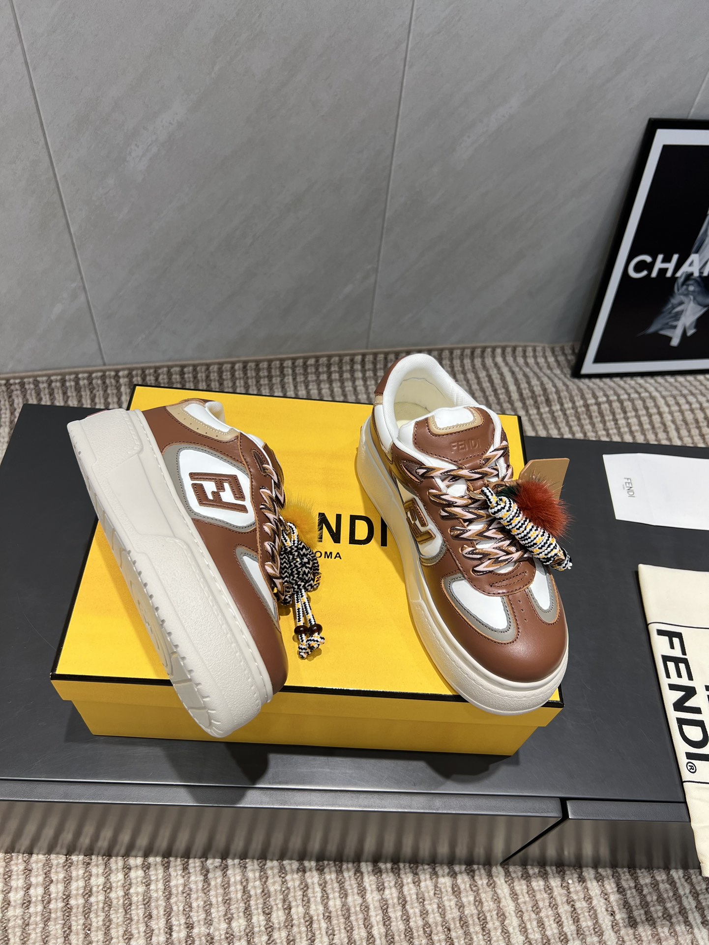 Fendi Sneakers Mesh Breathable M-l-s
