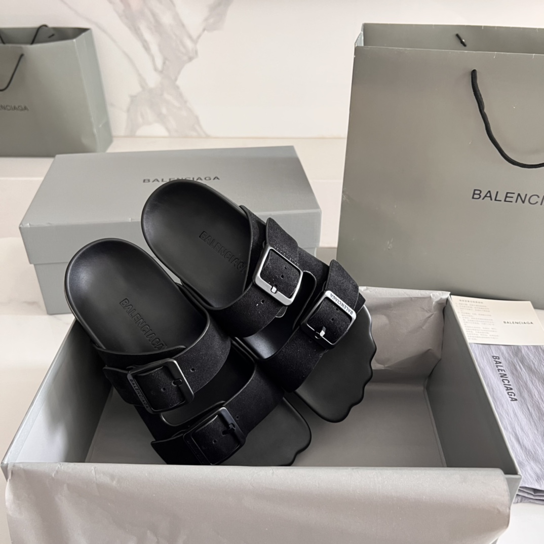 Balenciaga Male Basic Shoes Black M-l-s