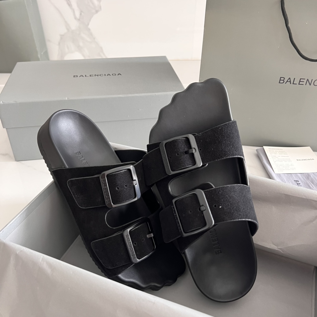 Balenciaga Male Basic Shoes Black M-l-s