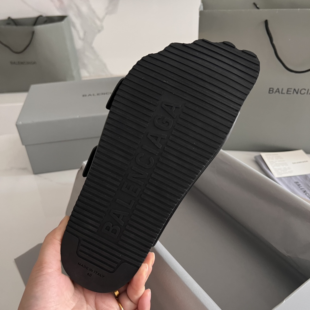 Balenciaga Male Basic Shoes Black M-l-s