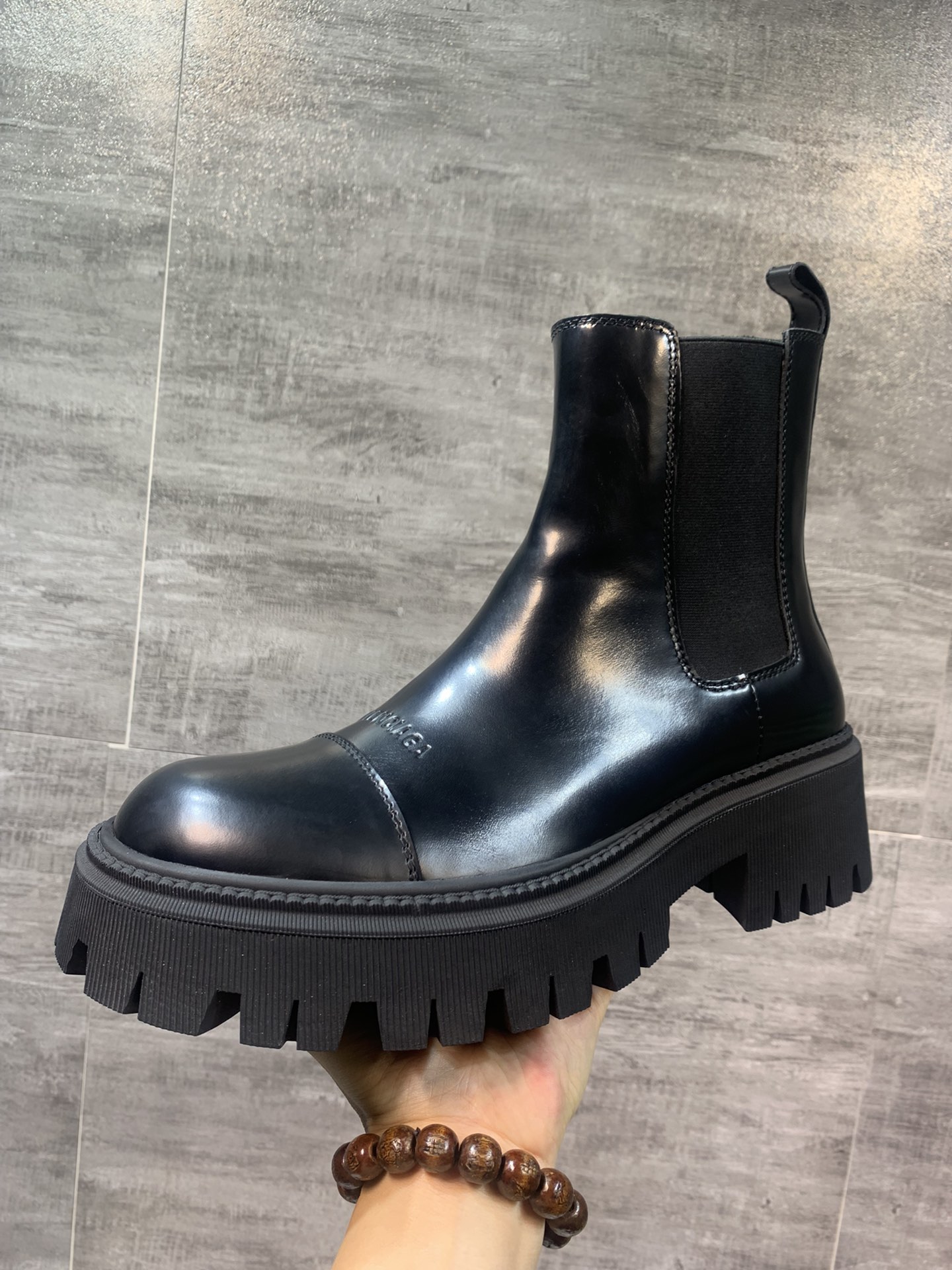 Balenciaga Dr. Martens Male Boots Cow Leather Black M-l