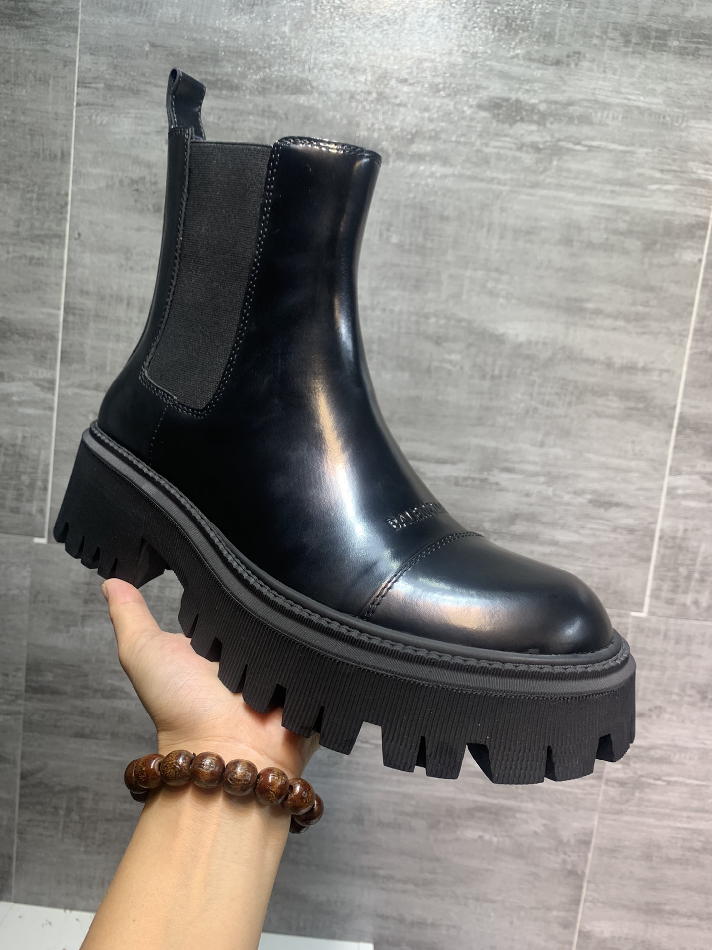 Balenciaga Dr. Martens Male Boots Cow Leather Black M-l