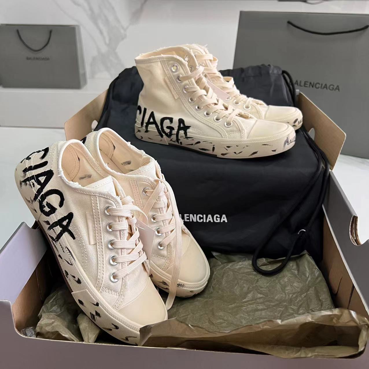 Balenciaga Male Board Shoes Pink L-s