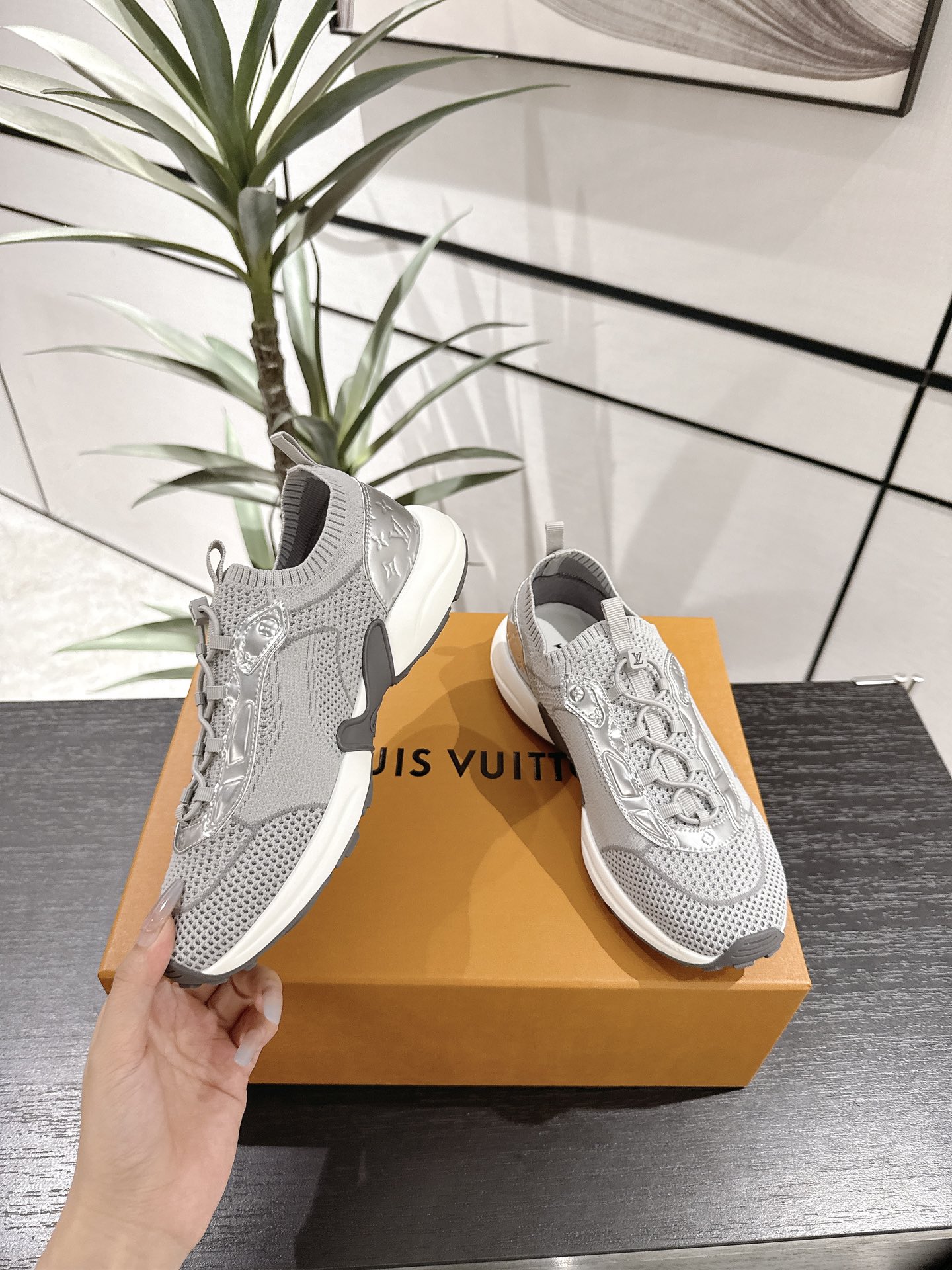 Louis Vuitton Male Running Shoes Breathable M-l-s