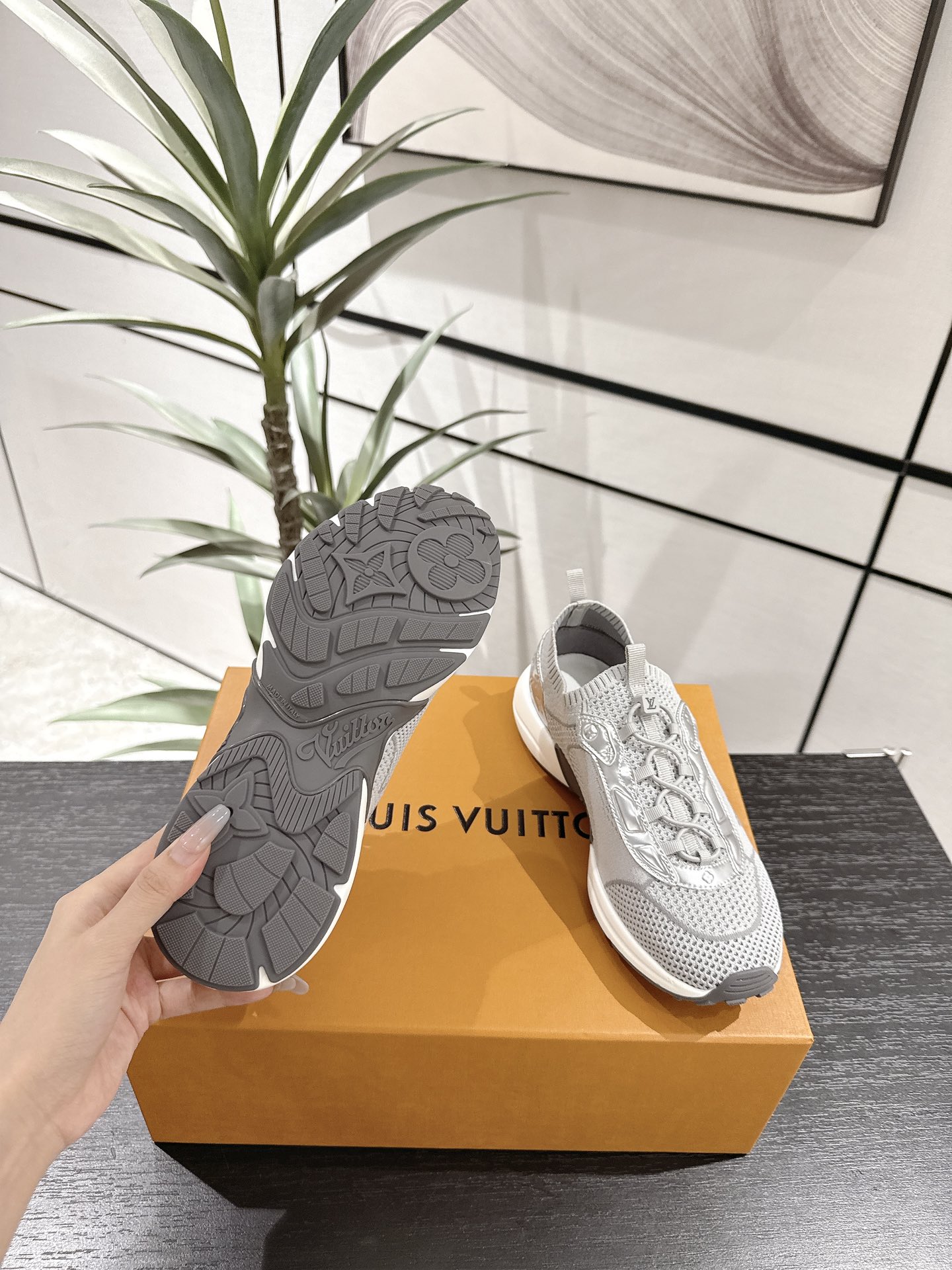 Louis Vuitton Male Running Shoes Breathable M-l-s