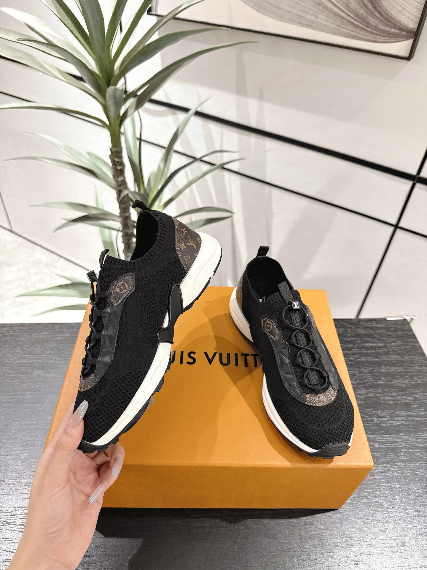 Louis Vuitton Male Running Shoes Breathable M-l-s