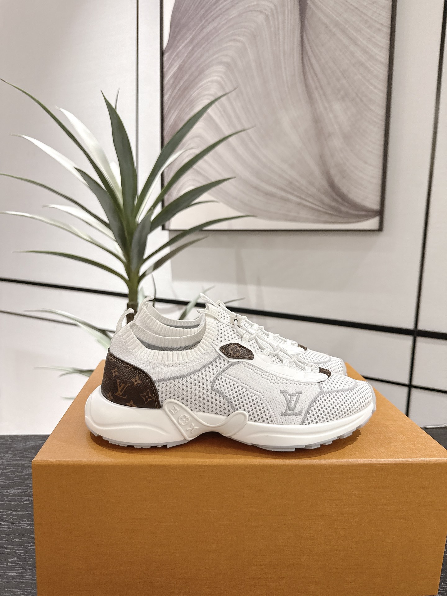 Louis Vuitton Male Running Shoes Breathable M-l-s