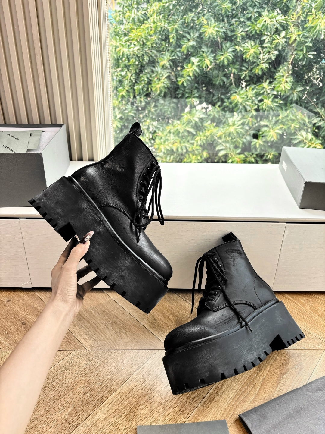 Balenciaga Dr. Martens Boots Cow Leather M-l