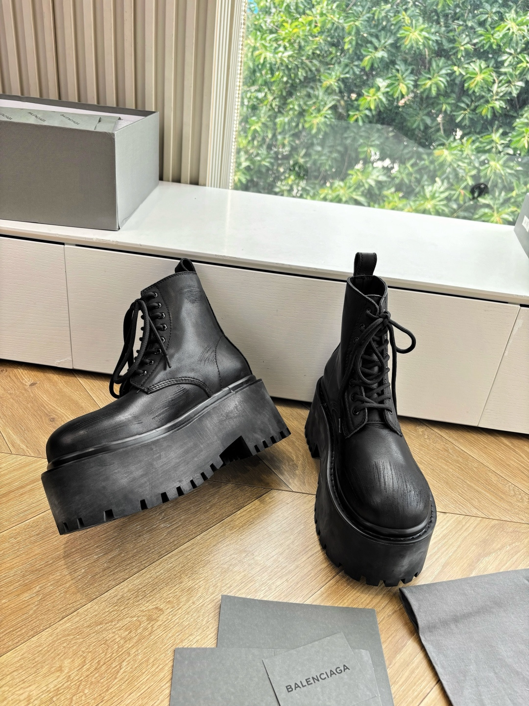 Balenciaga Dr. Martens Boots Cow Leather M-l