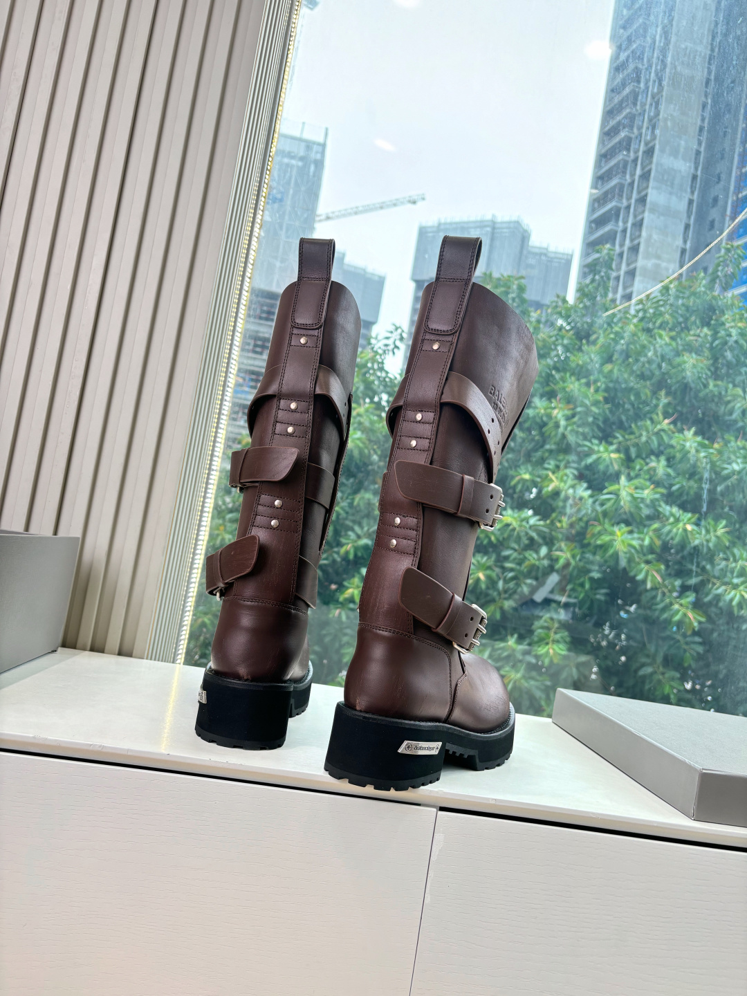 Balenciaga Female Boots Real Leather M-l