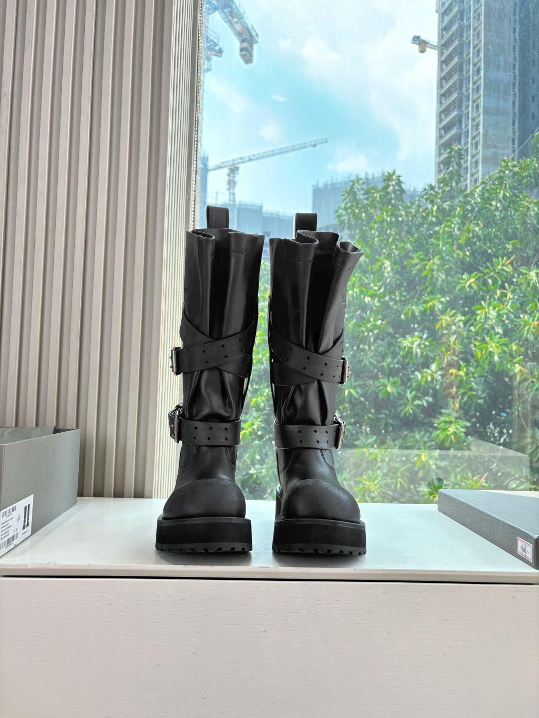 Balenciaga Female Boots Real Leather M-l